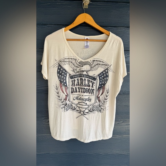 🦅 Harley-Davidson “Passion & Freedom” Graphic Tee – Size XL - Picture 4 of 8
